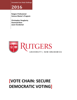 2016 [vote chain: secure democratic voting]