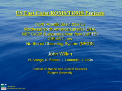 CBLAST - Regional Ocean Modeling System