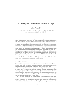 A Duality for Distributive Unimodal Logic