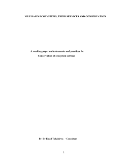 Instruments and practices for conservation of ecosystems services