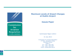 CP2/2013 Issues Paper - Maximum Level of Airport Charges at