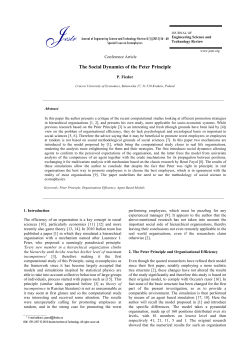 The Social Dynamics of the Peter Principle