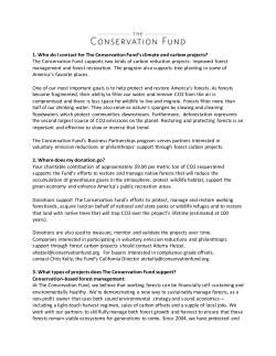 1. Who do I contact for The Conservation Fund`s climate and carbon