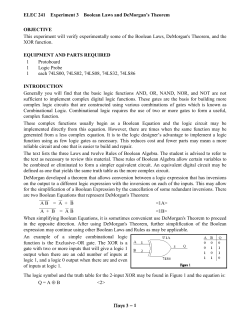 INTRODUCTION TO DIGITAL ELECTRONICS