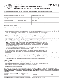 Form RP-425-E:Application for Enhanced STAR