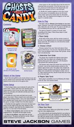 Contents Object of the Game Game Setup How to Play On Your Turn