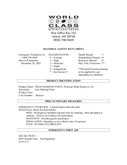 material safety data sheet