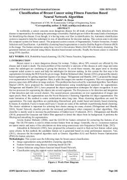 Classification of Breast Cancer using Fitness Function Based Neural