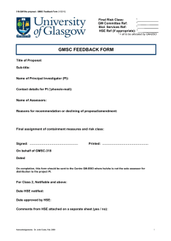 Risk assessment for work with VSV-G pseudotyped lentivirus and AAV