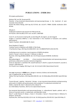 publications &ndash; emdr 2014