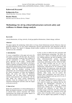 Methodology for oil rig critical infrastructure network safety and
