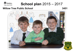 School plan - Willow Tree Public School