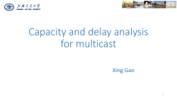 Capacity and Delay