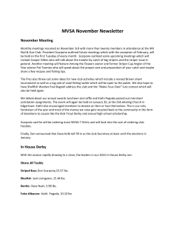 2015 MVSA Member Derby Accomplishments