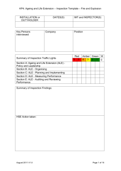 Traffic Light Inspection Template