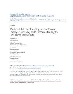 Mother-Child Bookreading in Low-Income