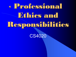 Professional Ethics Lecture (Pro)