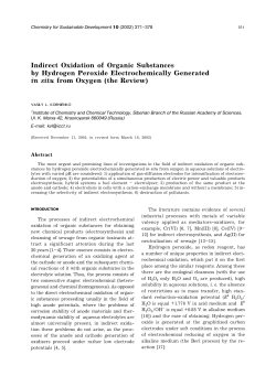 Indirect Oxidation of Organic Substances by Hydrogen Peroxide