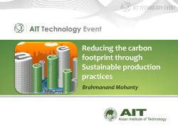 11.Reducing the Carbon Footprint through Sustainable Production