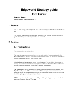 Edgeworld Strategy guide