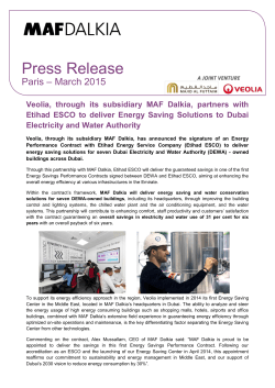 MAF Dalkia partners with Etihad ESCO to deliver Energy