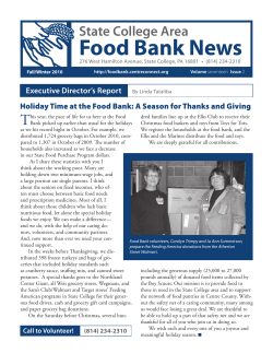 Food Bank 12-10.indd - State College Food Bank