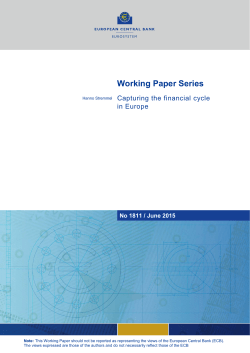 Capturing the Financial Cycle in Europe