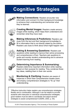 Cognitive Strategies