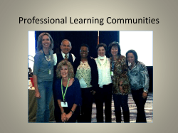 Professional Learning Communities 101