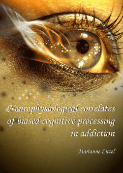 Neurophysiological correlates of biased cognitive processing in
