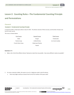 Precalculus Module 5, Topic A, Lesson 2: Student