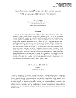 Risk Aversion, Risk Premia, and the Labor Margin with Generalized