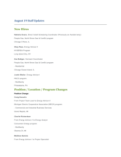 August 19 Staff Updates