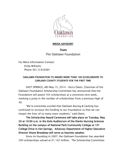 Oaklawn Foundation To Award More Than 100 Scholarships