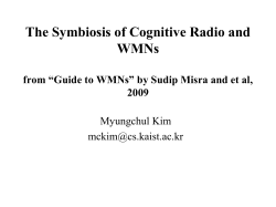 Cognitive Radio for WMN