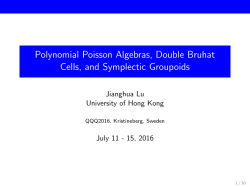 Polynomial Poisson Algebras, Double Bruhat Cells, and Symplectic