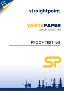 Proof Testing White Paper