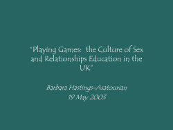Playing Games - Contraception Education