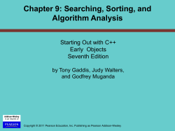PowerPoint Slides for Starting Out with C++ Early Objects Seventh