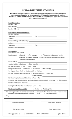 special event permit application