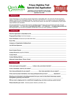 Frisco Highline Trail Special Use Application