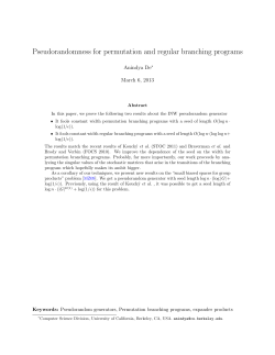 Pseudorandomness for permutation and regular branching programs