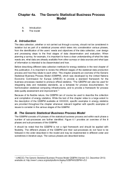 Chapter 4a: Generic Statistical Business Process Model