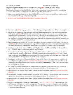 High Throughput DNA Isolation using CTAB