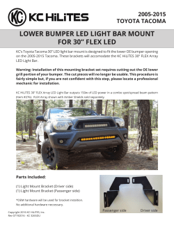 lower bumper led light bar mount for 30&rdquo; flex led