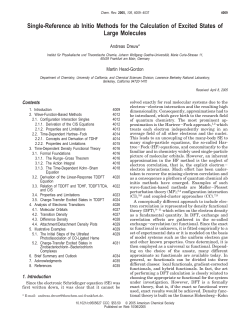 Single-Reference ab Initio Methods for the Calculation of Excited