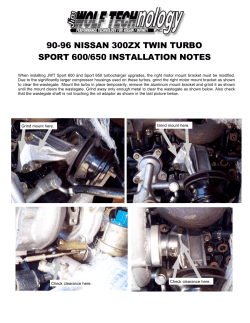 90-96 nissan 300zx twin turbo sport 600/650 installation notes