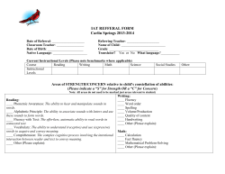 iat referral form - Carlin Springs Elementary School