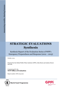 EPR Synthesis Evaluation Reports Summary plus annexes
