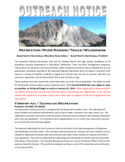 The Sawtooth National Forest is an equal opportunity employer.